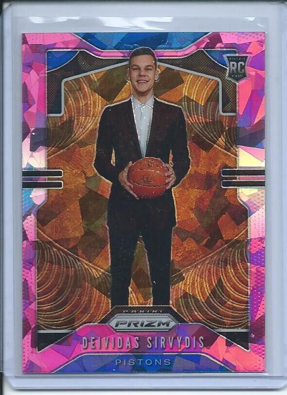 DEIVIDAS SIRVYDIS 2019-20 PANINI PRIZM PINK ICE PRIZMS RC #298