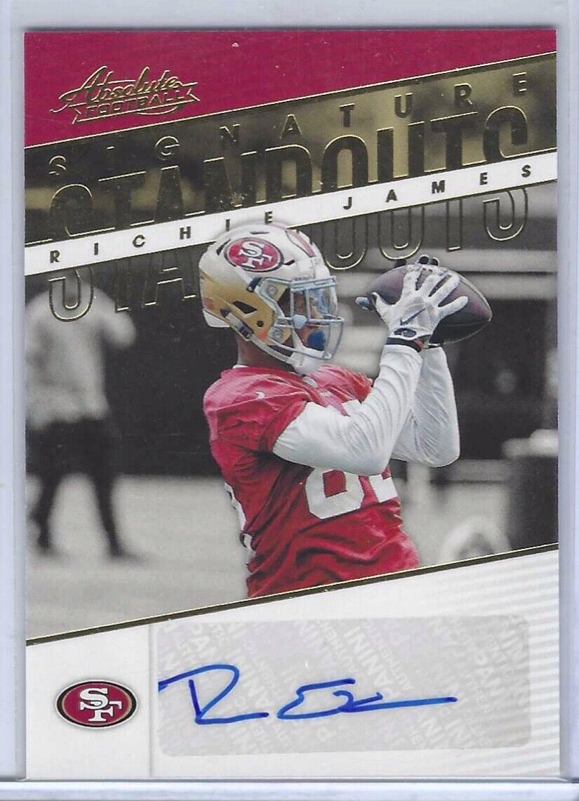 RICHIE JAMES 2018 PANINI ABSOLUTE SIGNATURE STANDOUTS AUTO RC #SS-RJ
