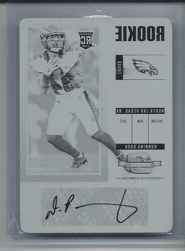 DONNEL PUMPHREY 2017 CONTENDERS OPTIC BLACK PRINTING PLATE ROOKIE AUTO RC #D 1/1