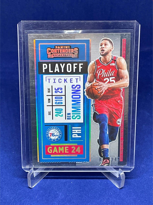 BEN SIMMONS 2020-21 PANINI CONTENDERS PLAYOFF TICKET #D 45/249