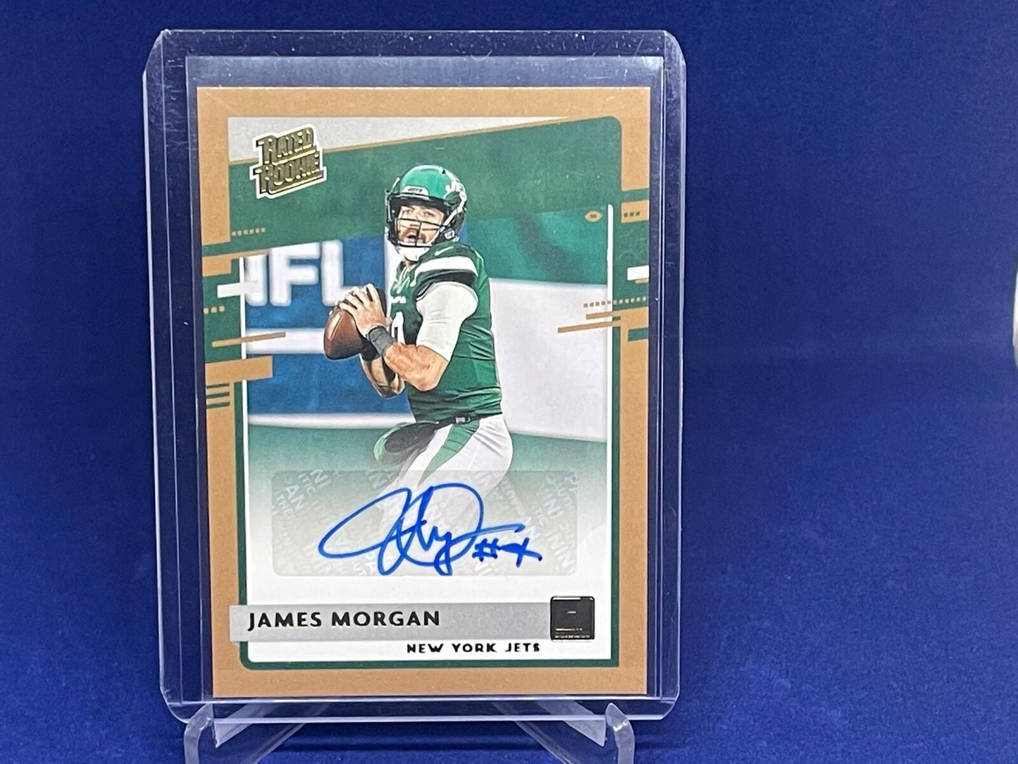 JAMES MORGAN 2020 PANINI DONRUSS RATED ROOKIE BRONZE AUTO RC # 339