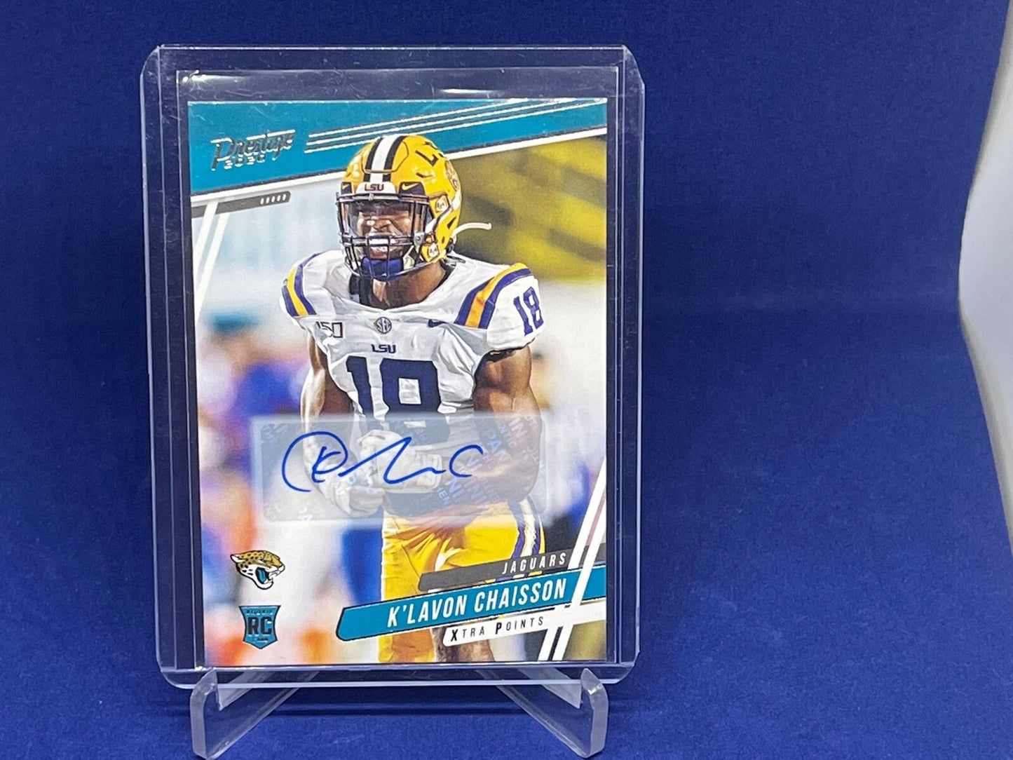 K'LAVON CHAISSON 2020 PANINI PRESTIGE AUTO ROOKIE RC # 274