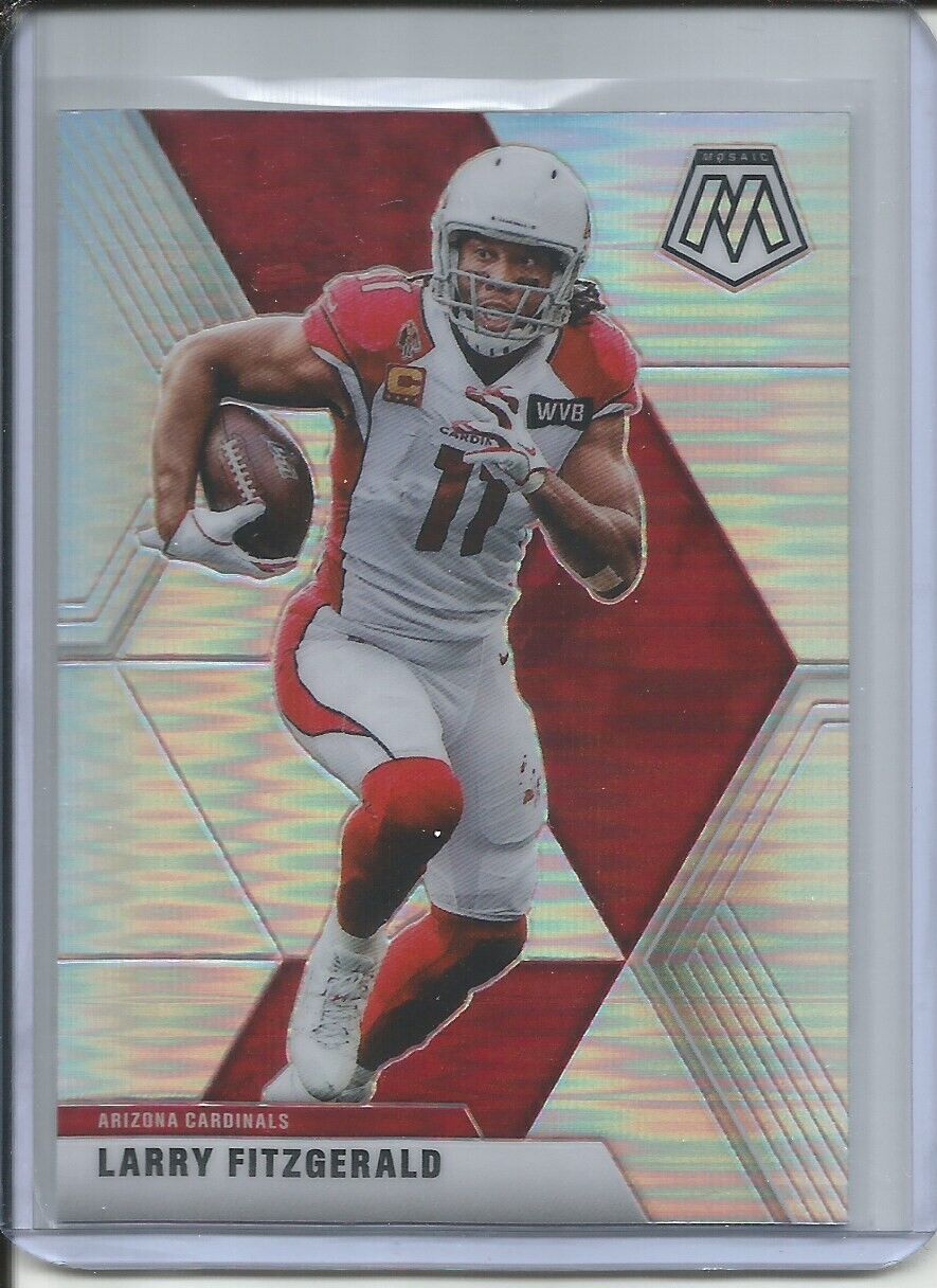 LARRY FITZGERALD 2019-20 PANINI MOSAIC SILVER PRIZM CARDINALS