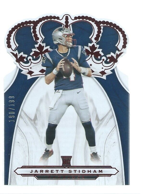 JARRETT STIDHAM 2019 CHRONICLES CROWN ROYALE DIE CUT RED ROOKIE RC #D 190/199