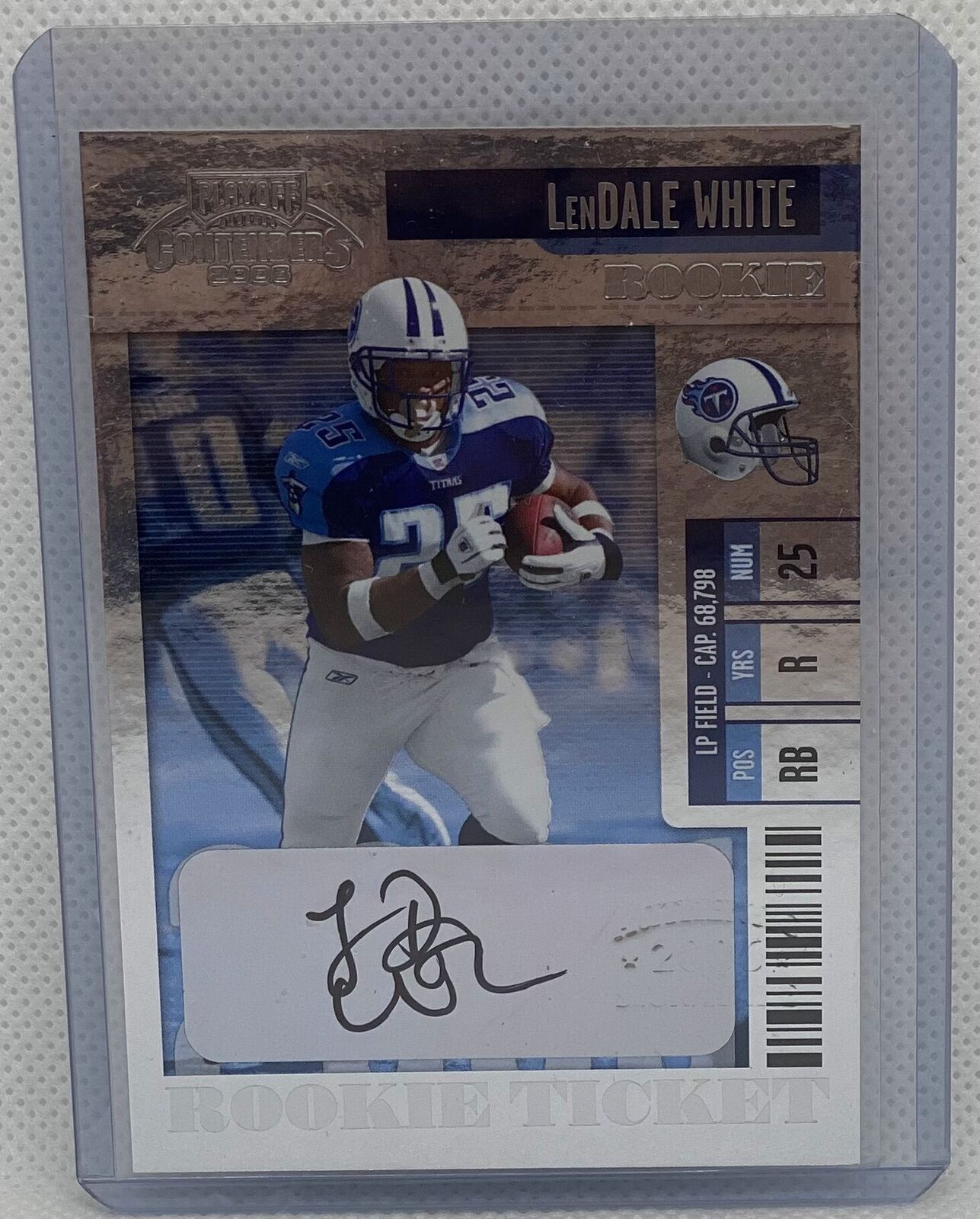 LENDALE WHITE 2006 PLAYOFF CONTENDERS ROOKIE TICKET AUTO RC #144