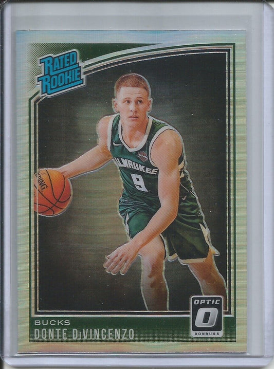 DONTE DIVINCENZO 2018-19 PANINI DONRUSS OPTIC RATED ROOKIE RC SILVER HOLO PRIZM