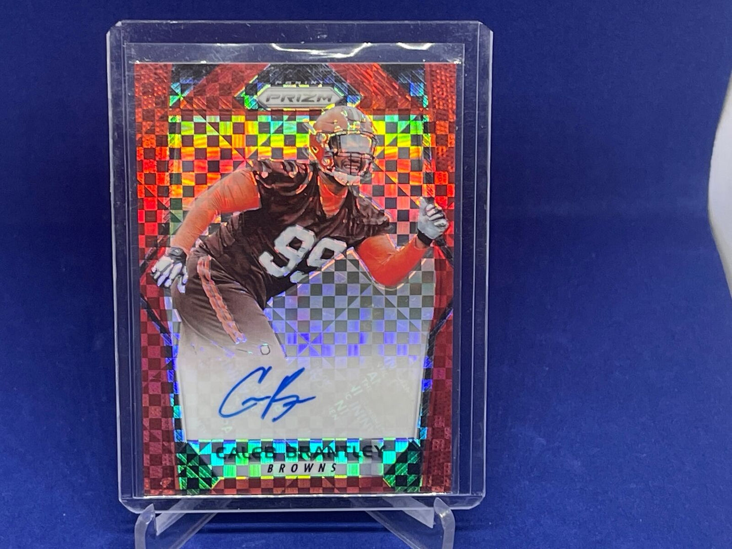 CALEB BRANTLEY 2017 PANINI PRIZM RED POWER PRIZMS AUTO RC #D 36/49