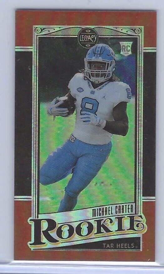MICHAEL CARTER 2021 PANINI LEGACY RED PRIZM MINI RC #D 63/75