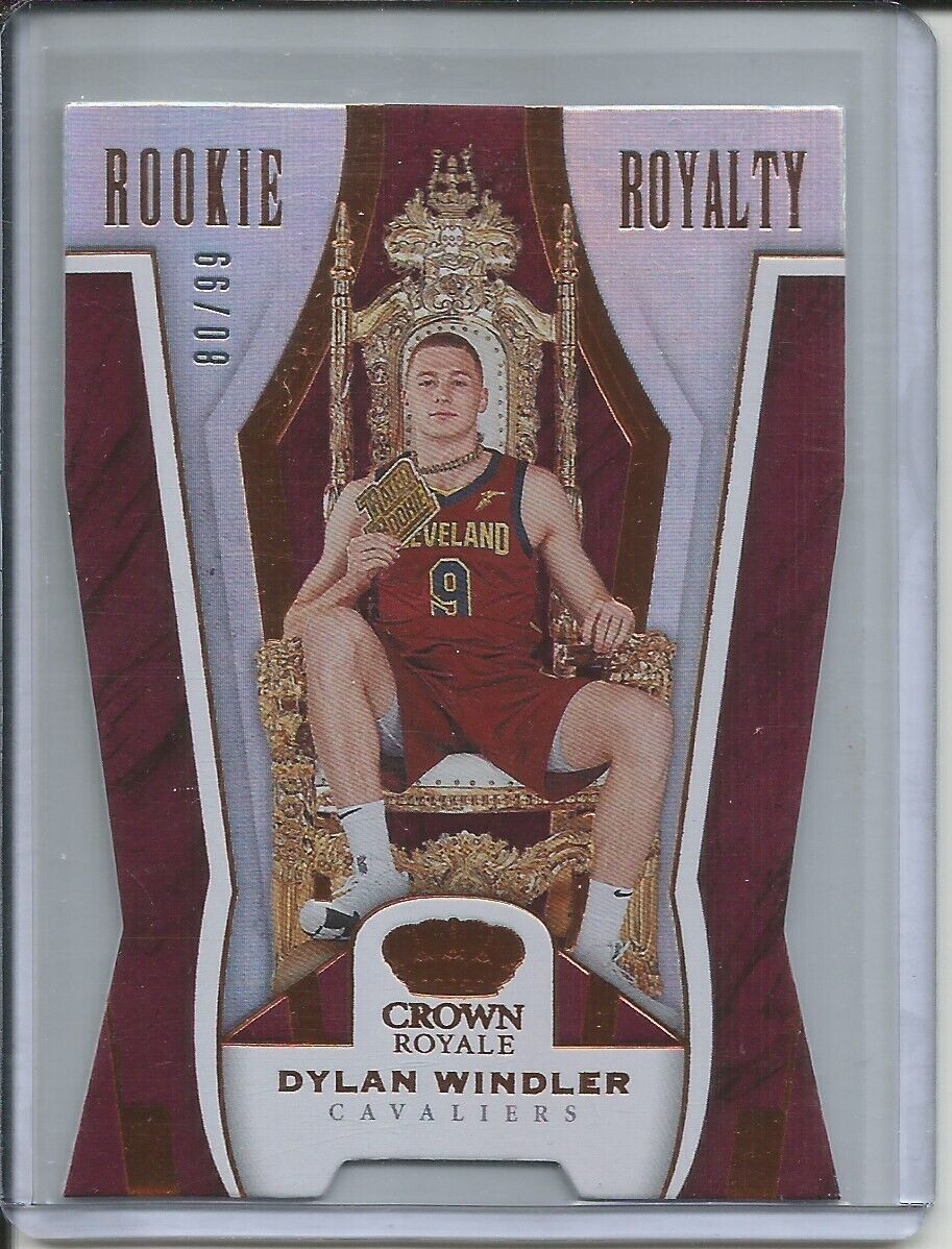 DYLAN WINDLER 2019-20 PANINI CROWN ROYALE ROOKIE ROYALTY DIE CUT RC #D 80/99