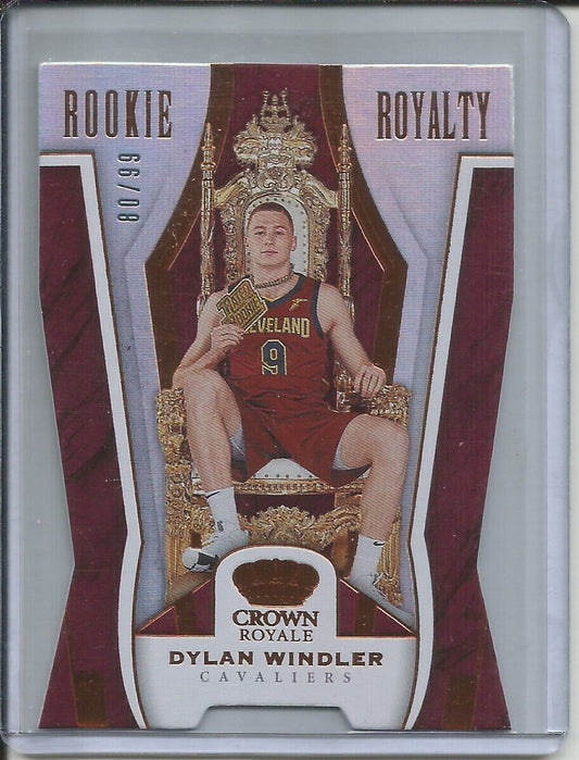 DYLAN WINDLER 2019-20 PANINI CROWN ROYALE ROOKIE ROYALTY DIE CUT RC #D 80/99