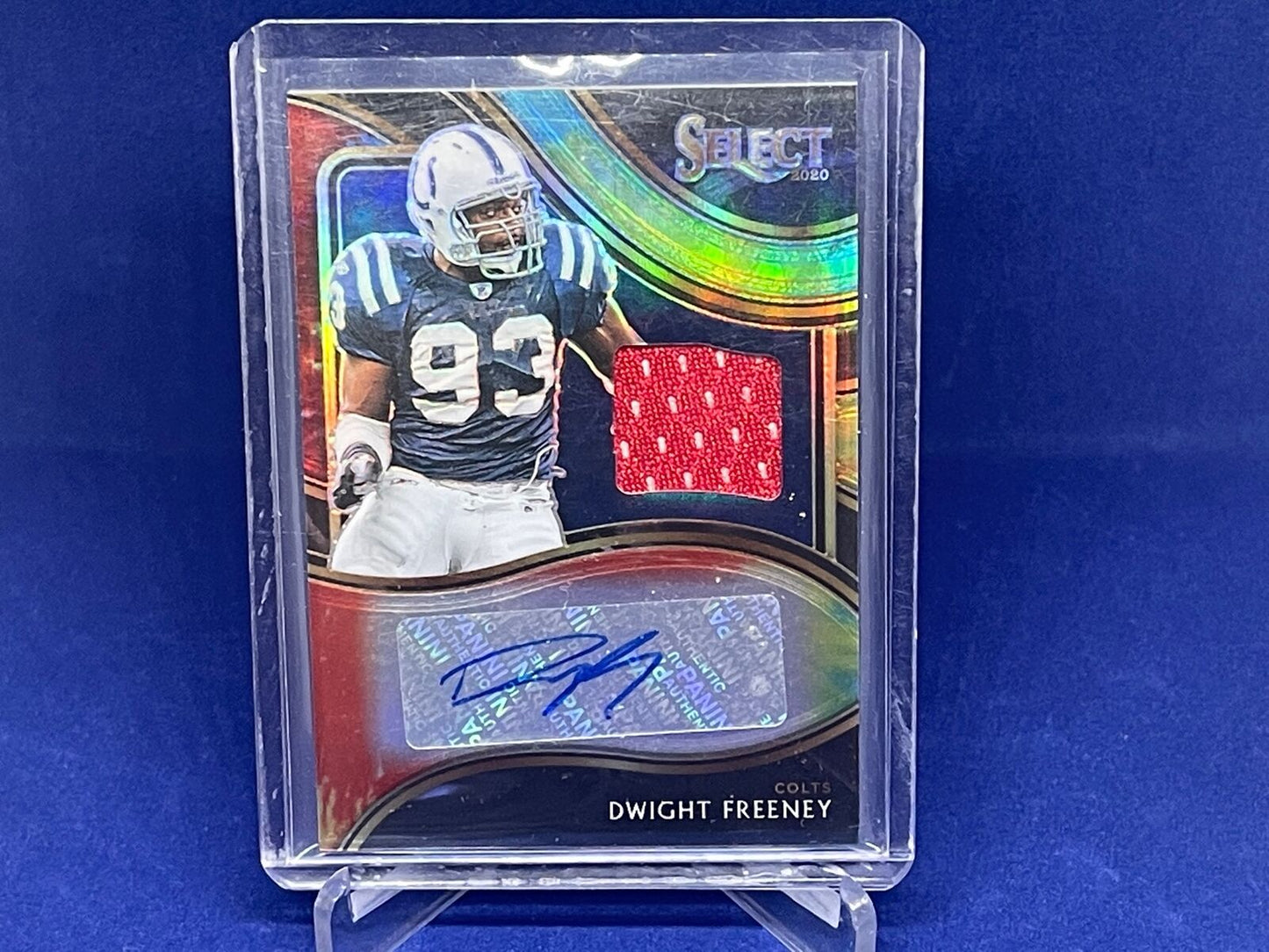 DWIGHT FREENEY 2020 PANINI SELECT TIE DYE PRIZM PATCH AUTO #D 23/25