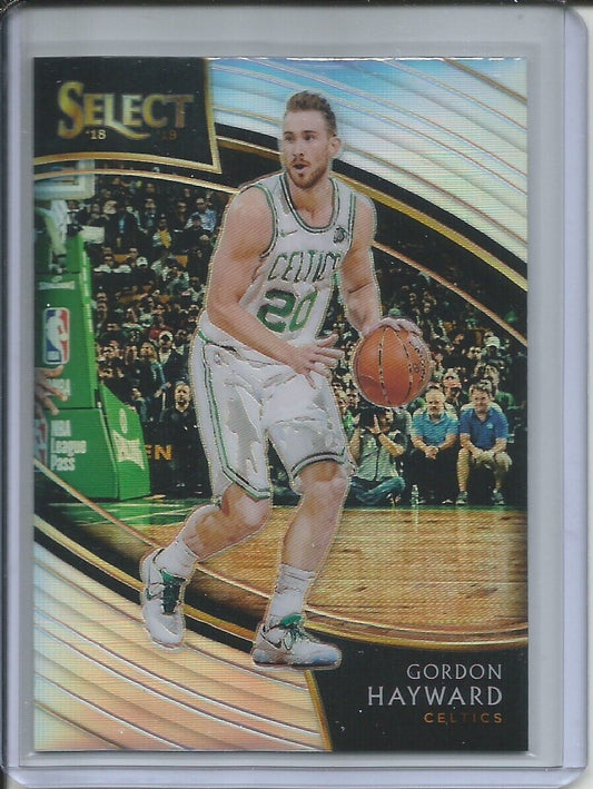 GORDON HAYWARD 2018-19 PANINI SELECT COURTSIDE LEVEL SILVER PRIZM SSP
