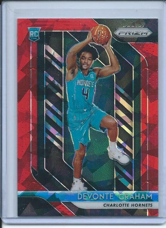 DEVONTE' GRAHAM 2018-19 PANINI PRIZM PINK ICE PRIZMS RC #288
