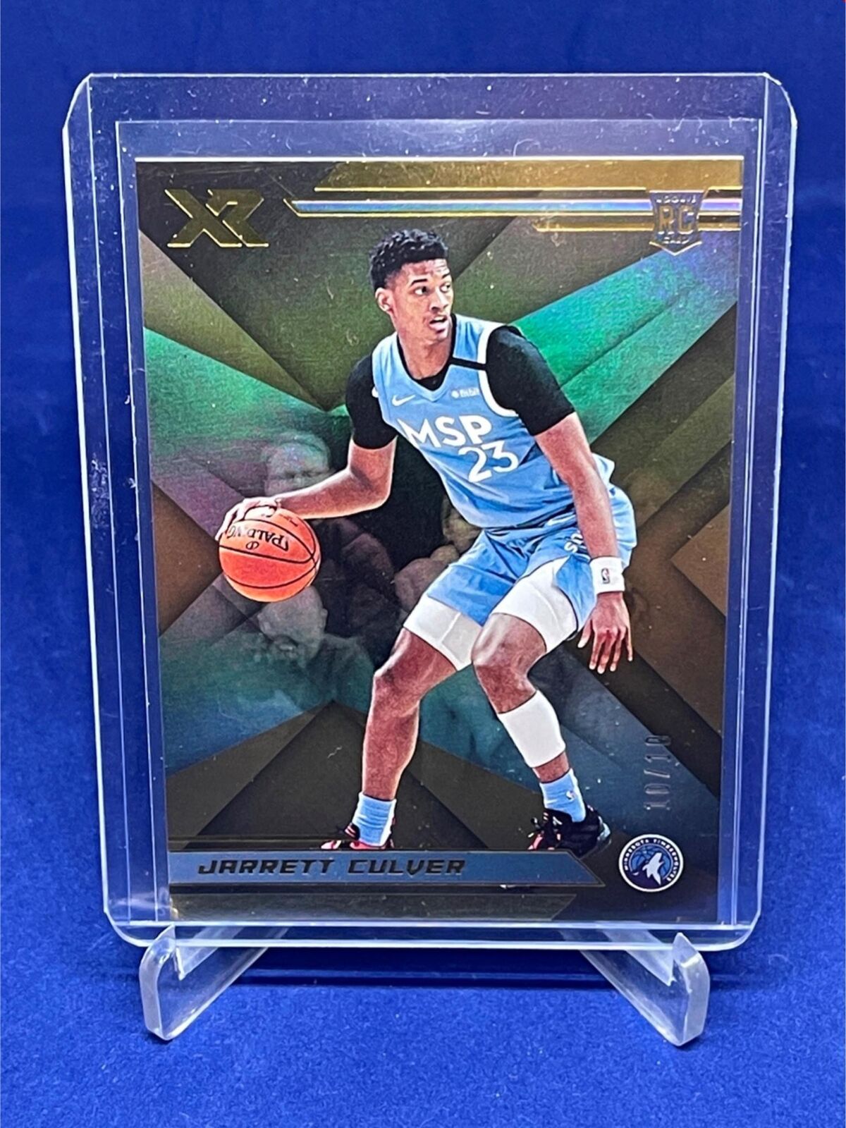 JARRETT CULVER 2019-20 PANINI CHRONICLES XR GOLD ROOKIE RC #D 10/10