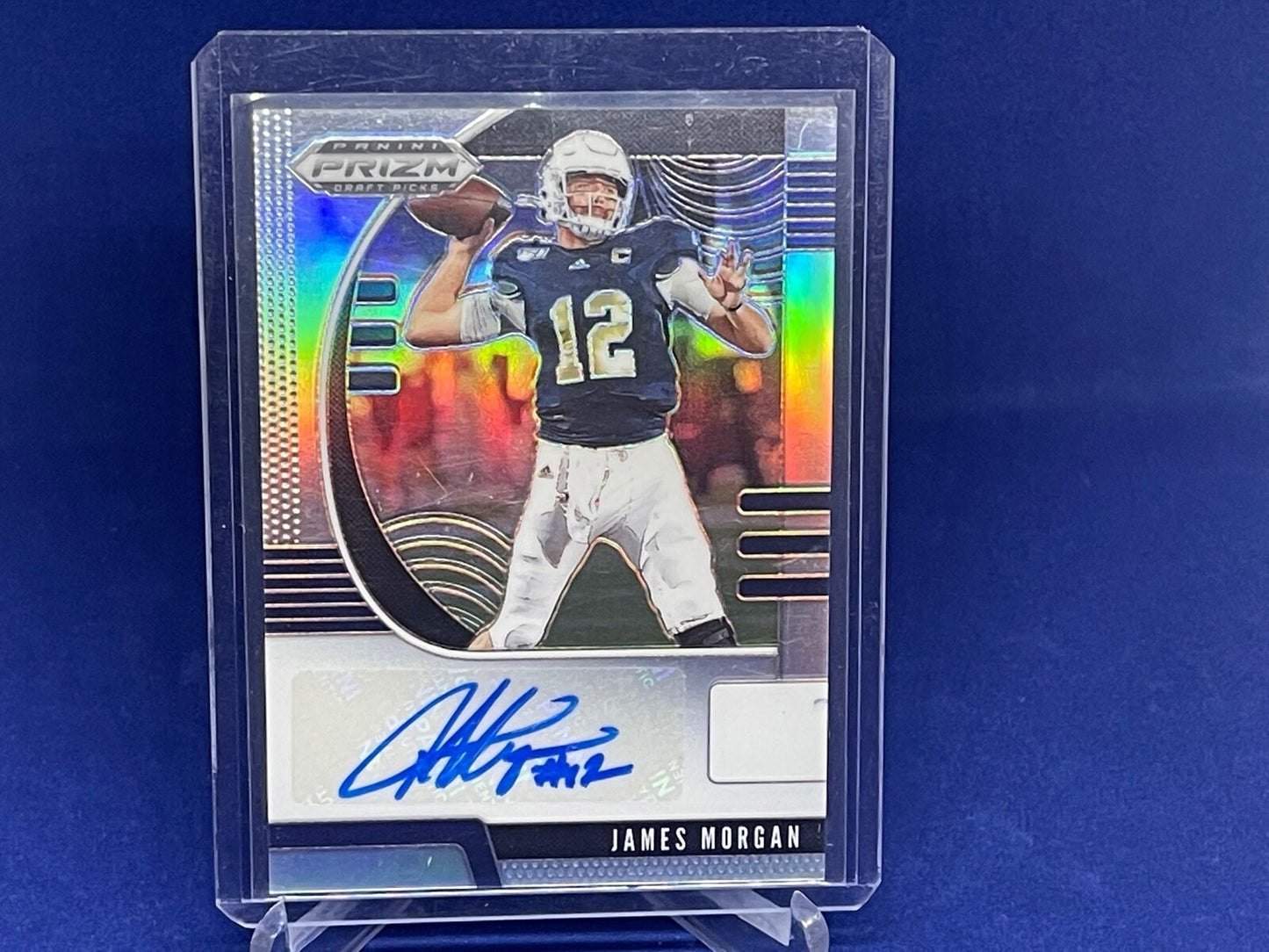 JAMES MORGAN 2020 PANINI PRIZM DRAFT PICKS SILVER PRIZM AUTO ROOKIE RC # 229