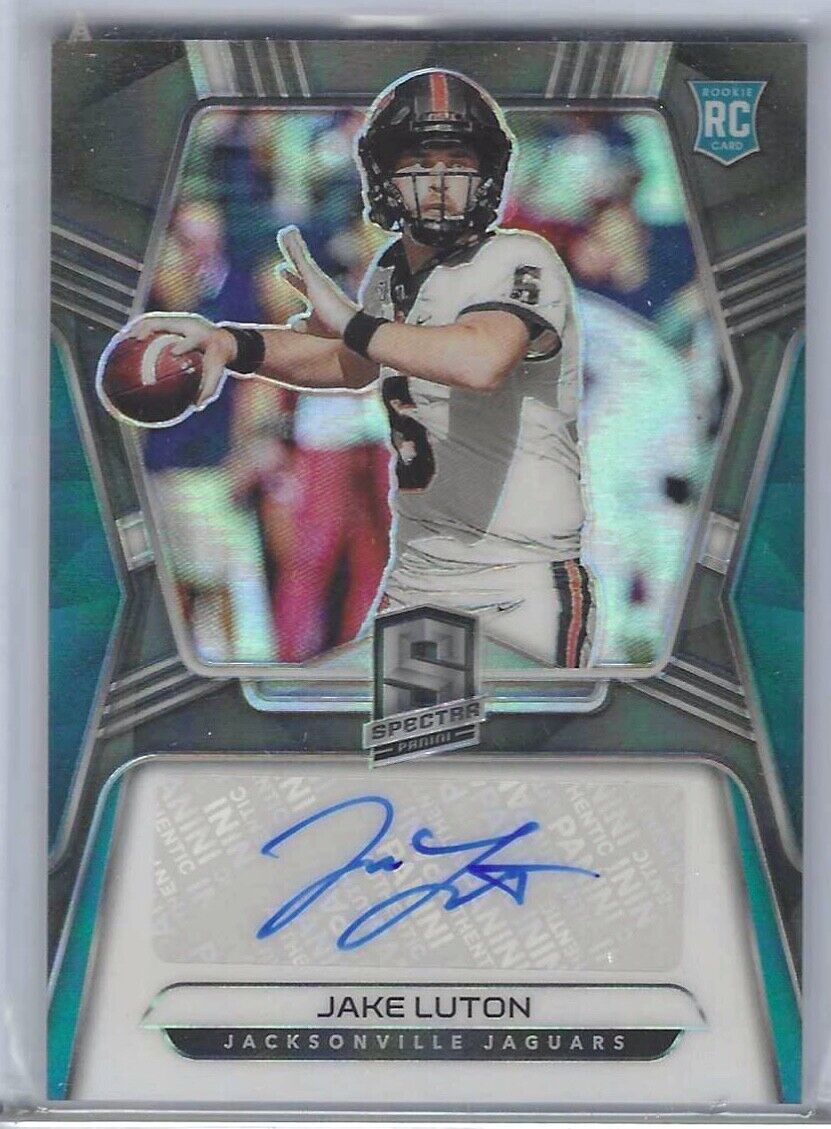 JAKE LUTON 2020 PANINI SPECTRA SILVER PRIZM ROOKIE AUTO RC #D /199