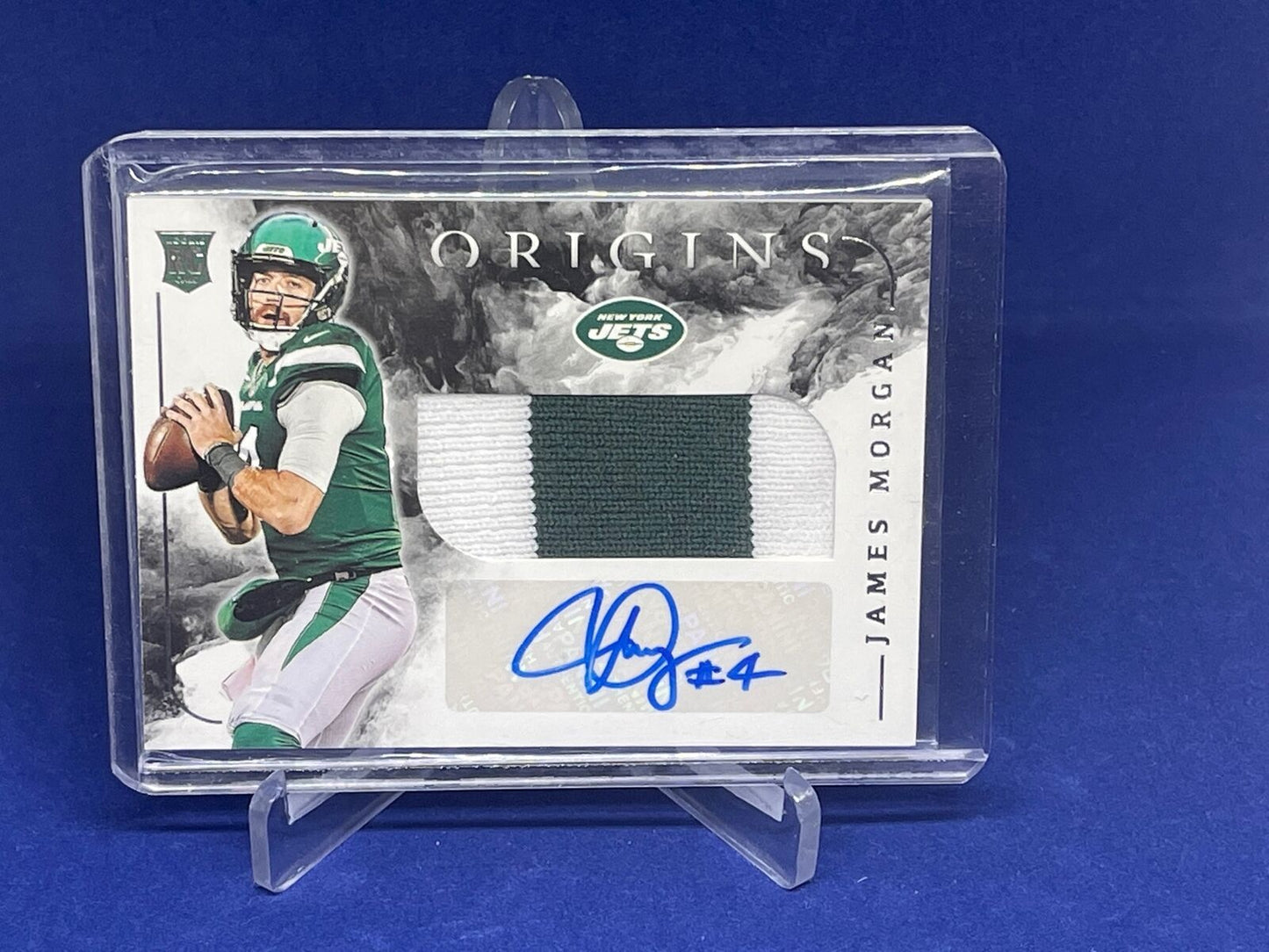 JAMES MORGAN 2020 PANINI ORIGINS 2 CLR PATCH AUTO RC ROOKIE # 141