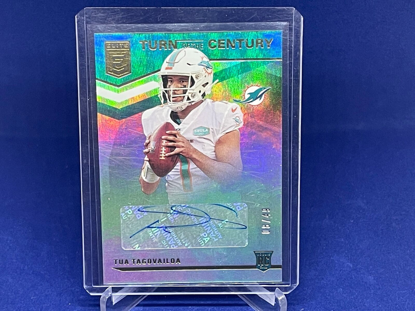 TUA TAGOVAILOA 2020 PANINI CHRONICLES DONRUSS ELITE AUTO RC #D 8/49