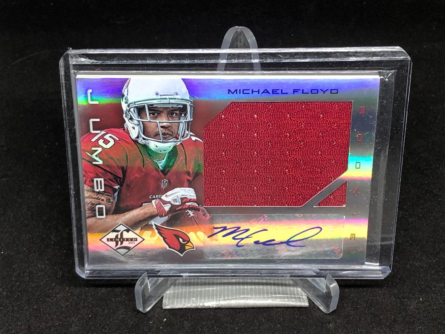 MICHAEL FLOYD 2012 PANINI LIMITED JUMBO JERSEY AUTO RC #D 49/49