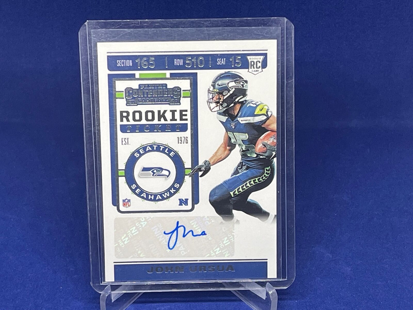 JOHN URSUA 2019 PANINI CONTENDERS ROOKIE TICKET AUTO RC # 168