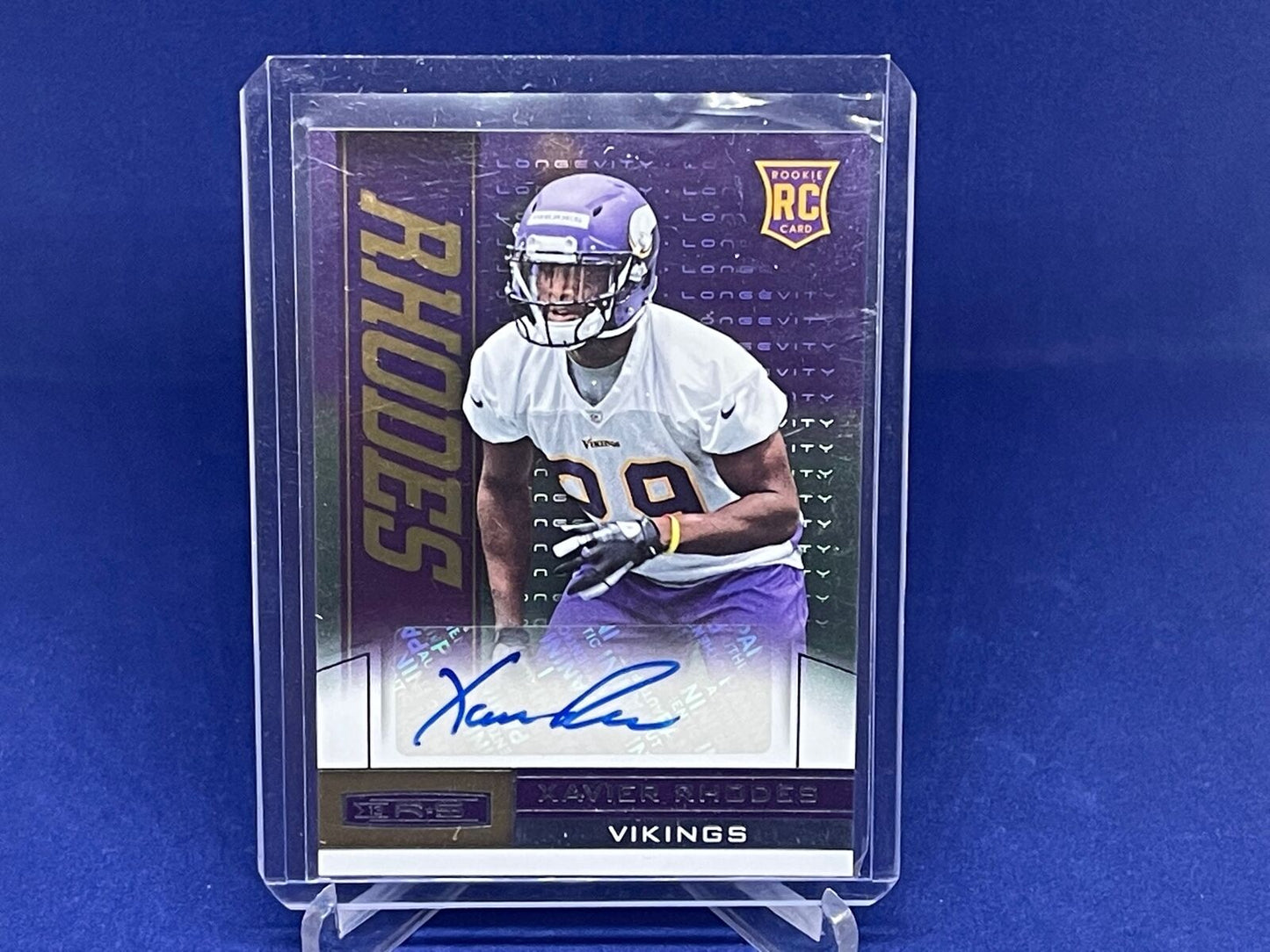 XAVIER RHODES 2013 PANINI ROOKIES & STARS AUTOGRAPH AUTO RC # 198