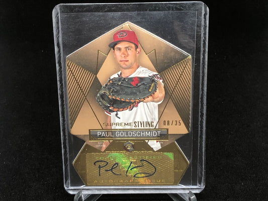 PAUL GOLDSCHMIDT 2014 TOPPS SUPREME STYLIN DIE CUT AUTO #D 8/35