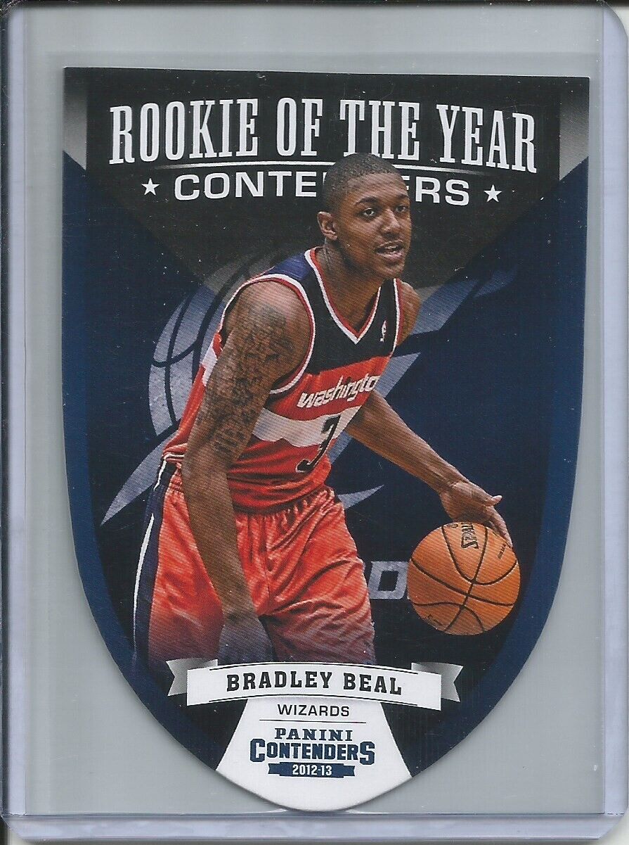BRADLEY BEAL 2012-13 PANINI CONTENDERS ROOKIE OF THE YEAR DIE CUT WIZARDS RC