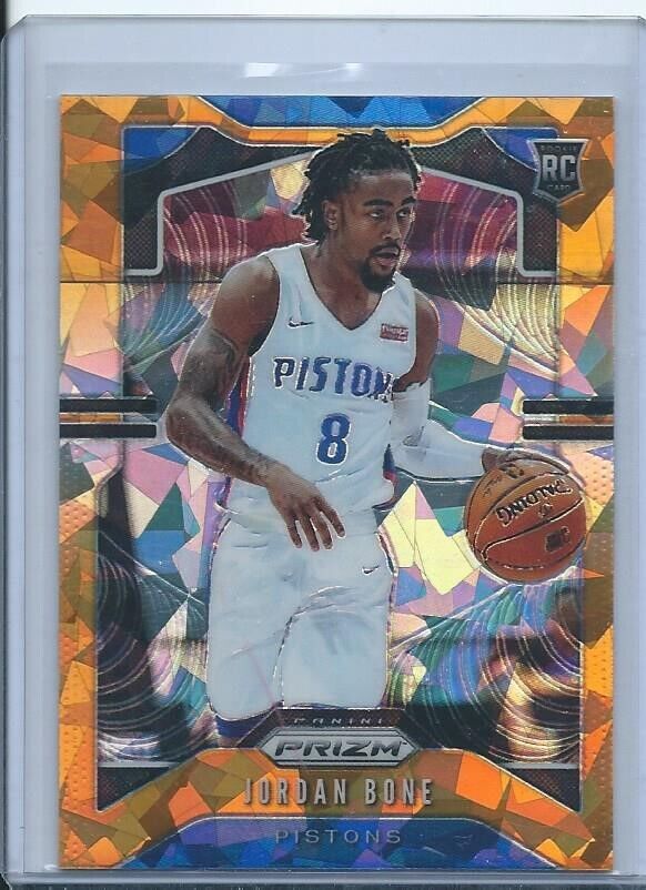JORDAN BONE 2019-20 PANINI PRIZM ORANGE ICE PRIZMS RC #291