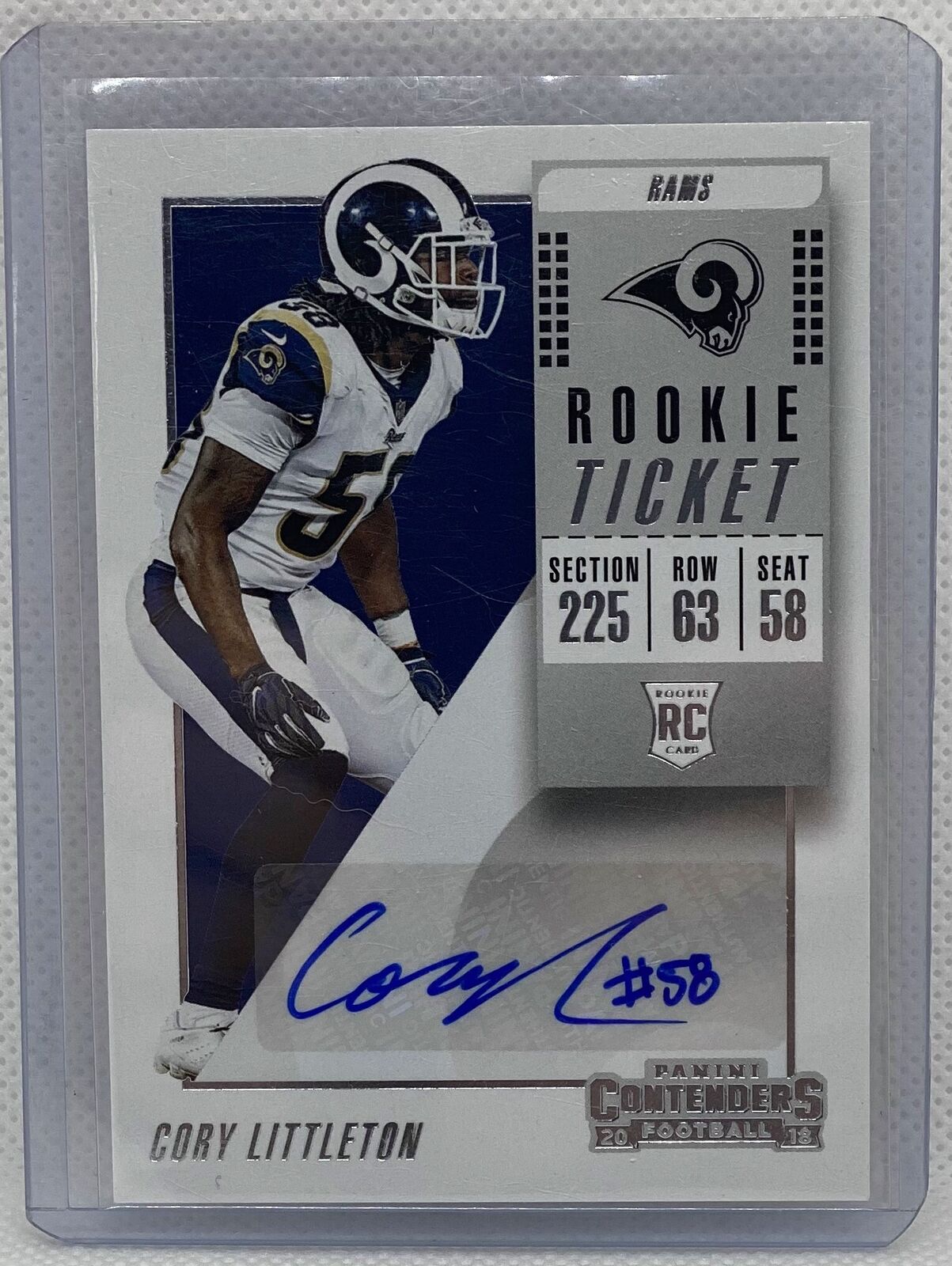 CORY LITTLETON 2018 PANINI CONTENDERS ROOKIE TICKET AUTO RC #211