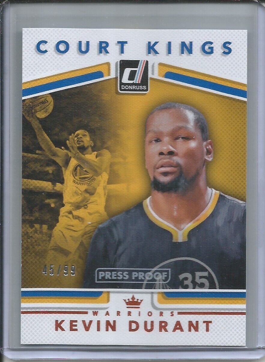 KEVIN DURANT 2017-18 PANINI DONRUSS COURT KINGS PRESS PROOF #D 45/99