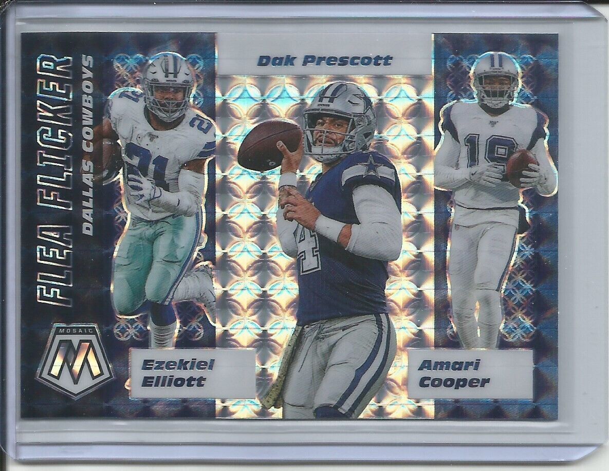 ELLIOTT PRESCOTT COOPER 2019-20 PANINI MOSAIC FLEA FLICKER SILVER MOSAIC PRIZM