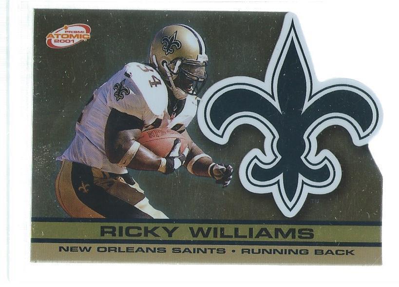 RICKY WILLIAMS 2001 PACIFIC ATOMIC DIE CUT #D 55/116