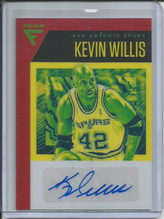 KEVIN WILLIS 2019-20 PANINI CHRONICLES FLUX HOLO PRIZM AUTO