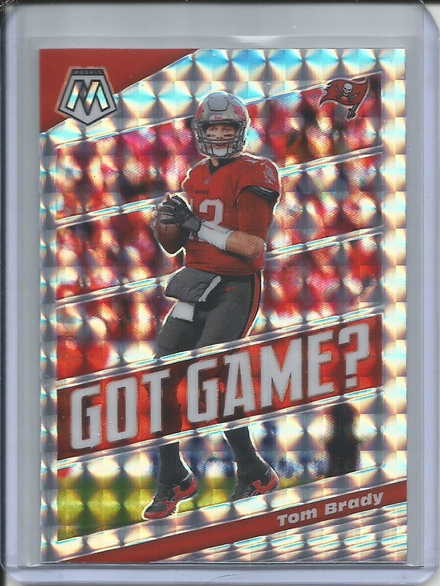 TOM BRADY 2019-20 PANINI MOSAIC GOT GAME? SILVER MOSAIC PRIZM BUCCANEERS