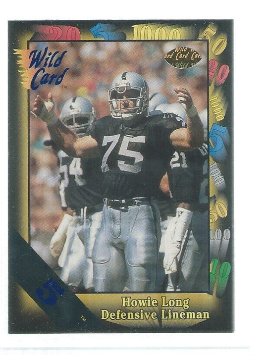 HOWIE LONG 1991 WILD CARD 5 STRIPE #107