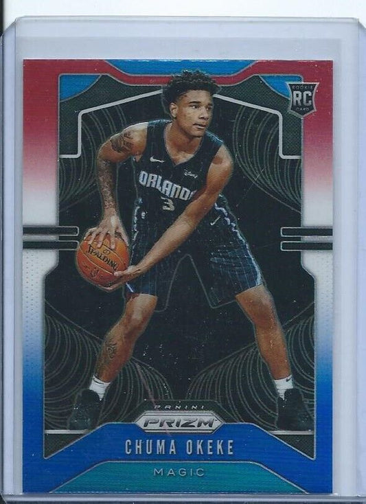 CHUMA OKEKE 2019-20 PANINI PRIZM RED WHITE BLUE PRIZMS RC #262