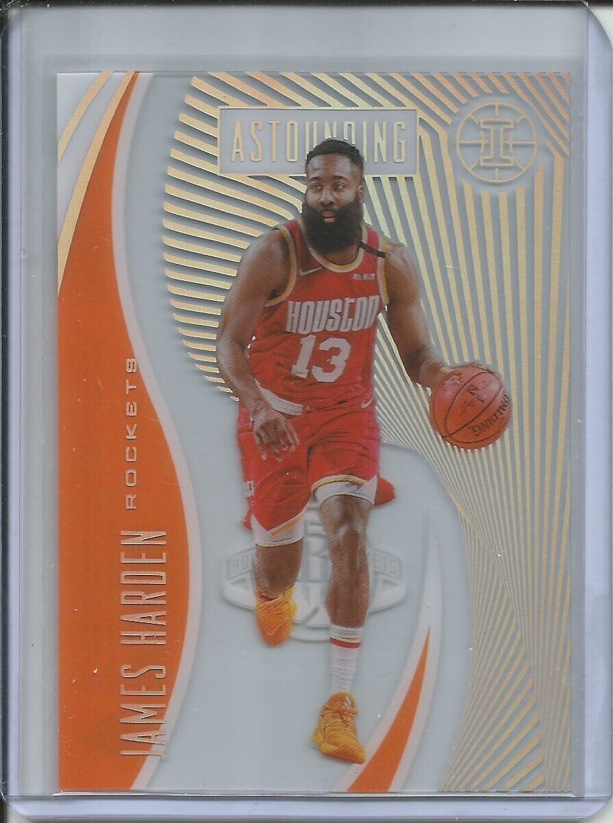 JAMES HARDEN 2019-20 PANINI ILLUSIONS ASTOUNDING ORANGE ROCKETS