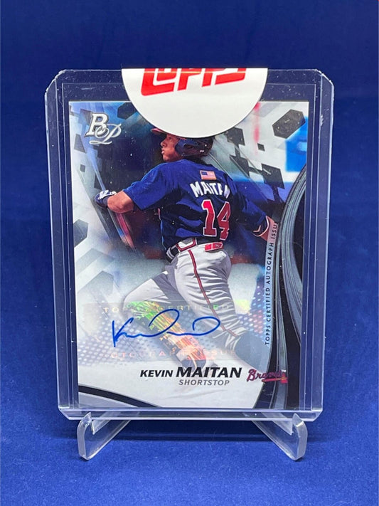 KEVIN MAITAN 2017 TOPPS BOWMAN PLATINUM AUTOGRAPH AUTO PROSPECT