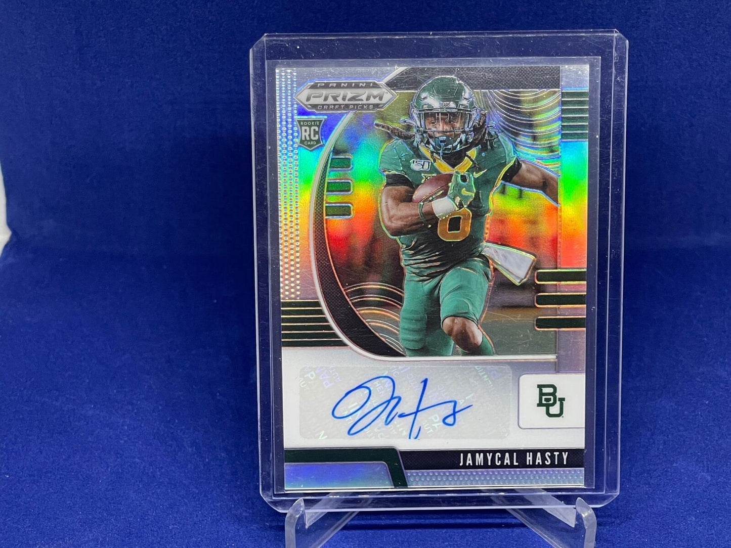 JAMYCAL HASTY 2020 PANINI PRIZM DRAFT PICKS SILVER PRIZM AUTO RC # 243