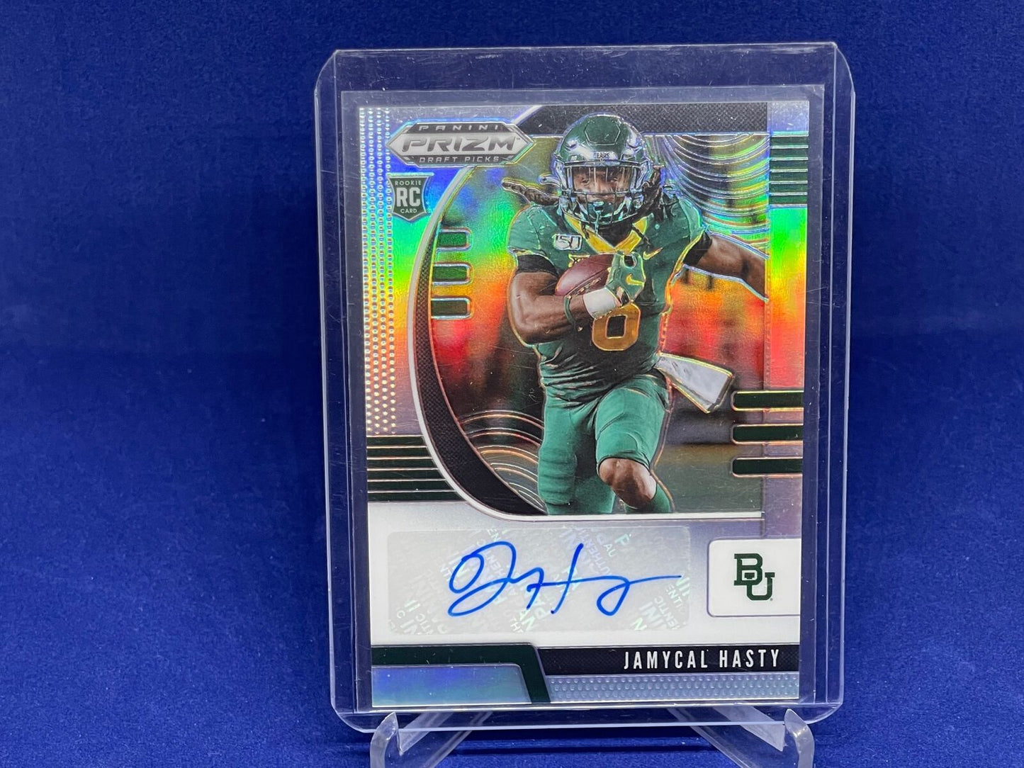 JAMYCAL HASTY 2020 PANINI PRIZM DRAFT PICKS SILVER PRIZM AUTO RC # 243