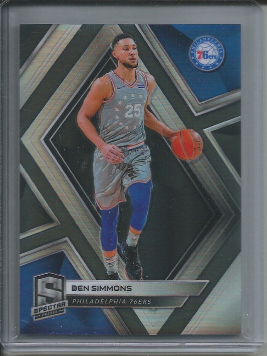 BEN SIMMONS 2018-19 PANINI SPECTRA SILVER PRIZM 76ERS