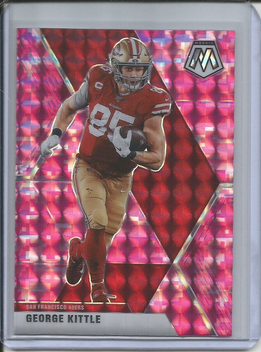 GEORGE KITTLE 2019-20 PANINI MOSAIC PINK PRIZM 49ERS
