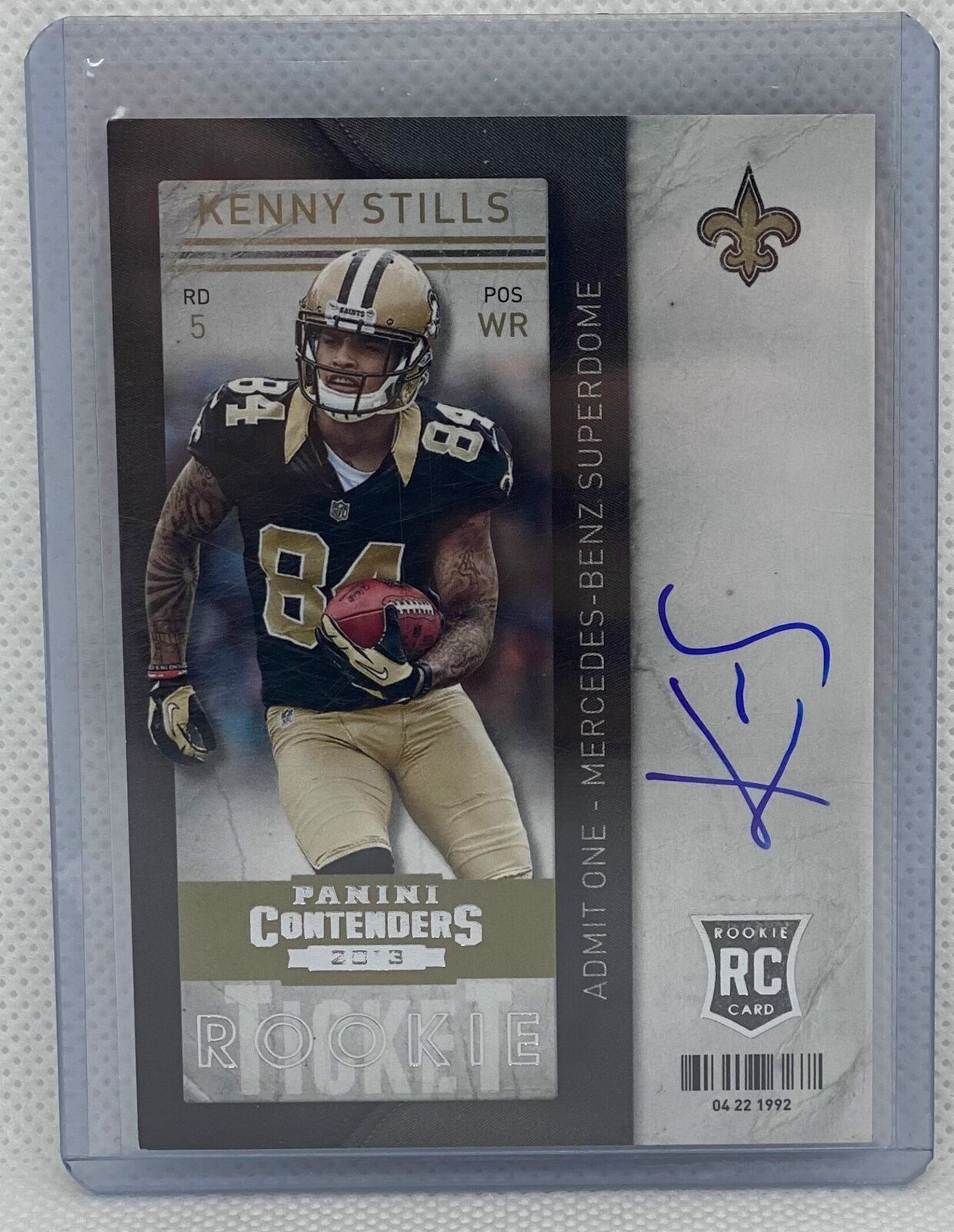 KENNY STILLS 2013 CONTENDERS ROOKIE TICKET SP VARIATION ON CARD AUTO RC #218
