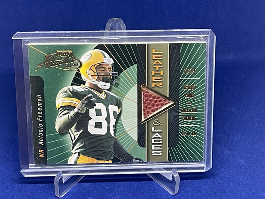 ANTONIO FREEMAN 2000 PLAYOFF ABSOLUTE LEATHER & LACES GAME USED BALL #D 317/350