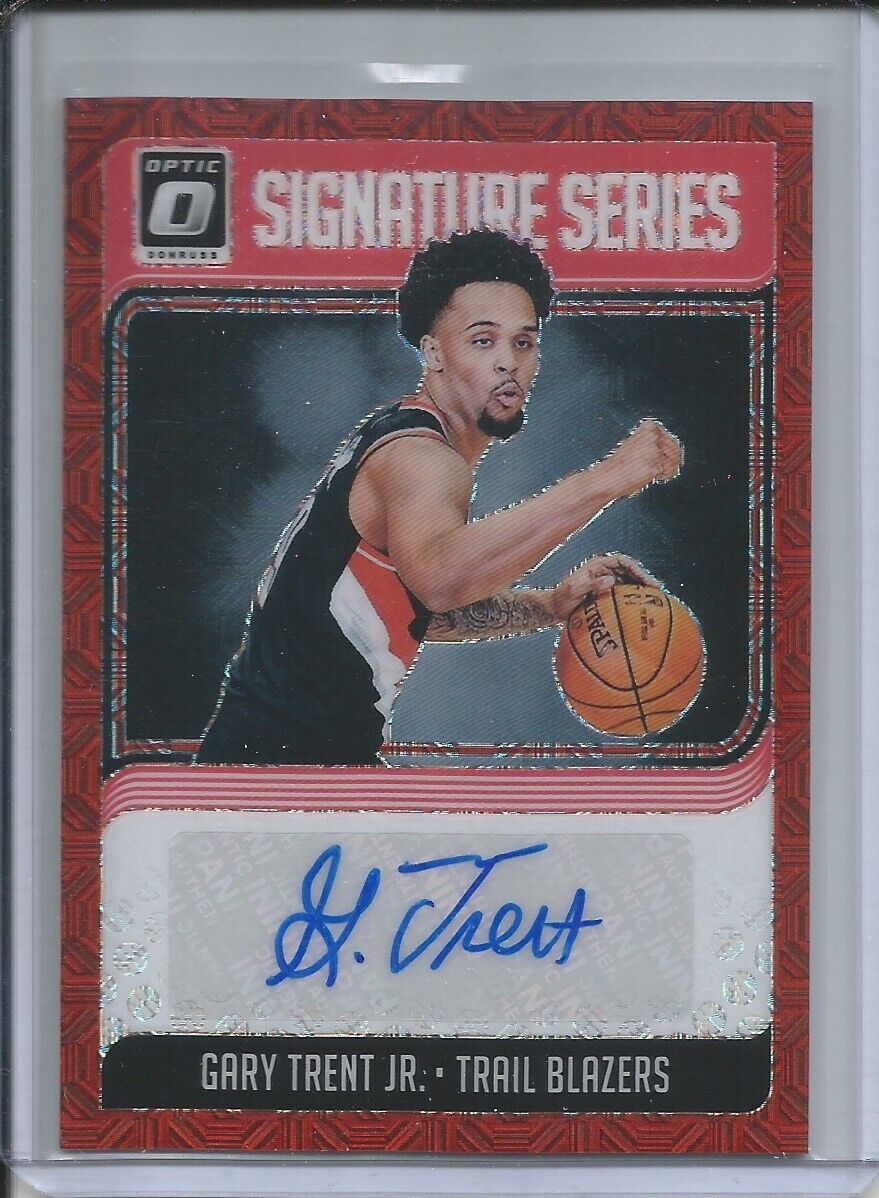 GARY TRENT JR 2018-19 PANINI DONRUSS OPTIC RED HOLO CHOICE PRIZM AUTO ROOKIE RC