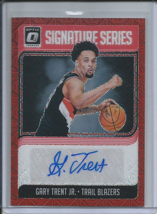 GARY TRENT JR 2018-19 PANINI DONRUSS OPTIC RED HOLO CHOICE PRIZM AUTO ROOKIE RC