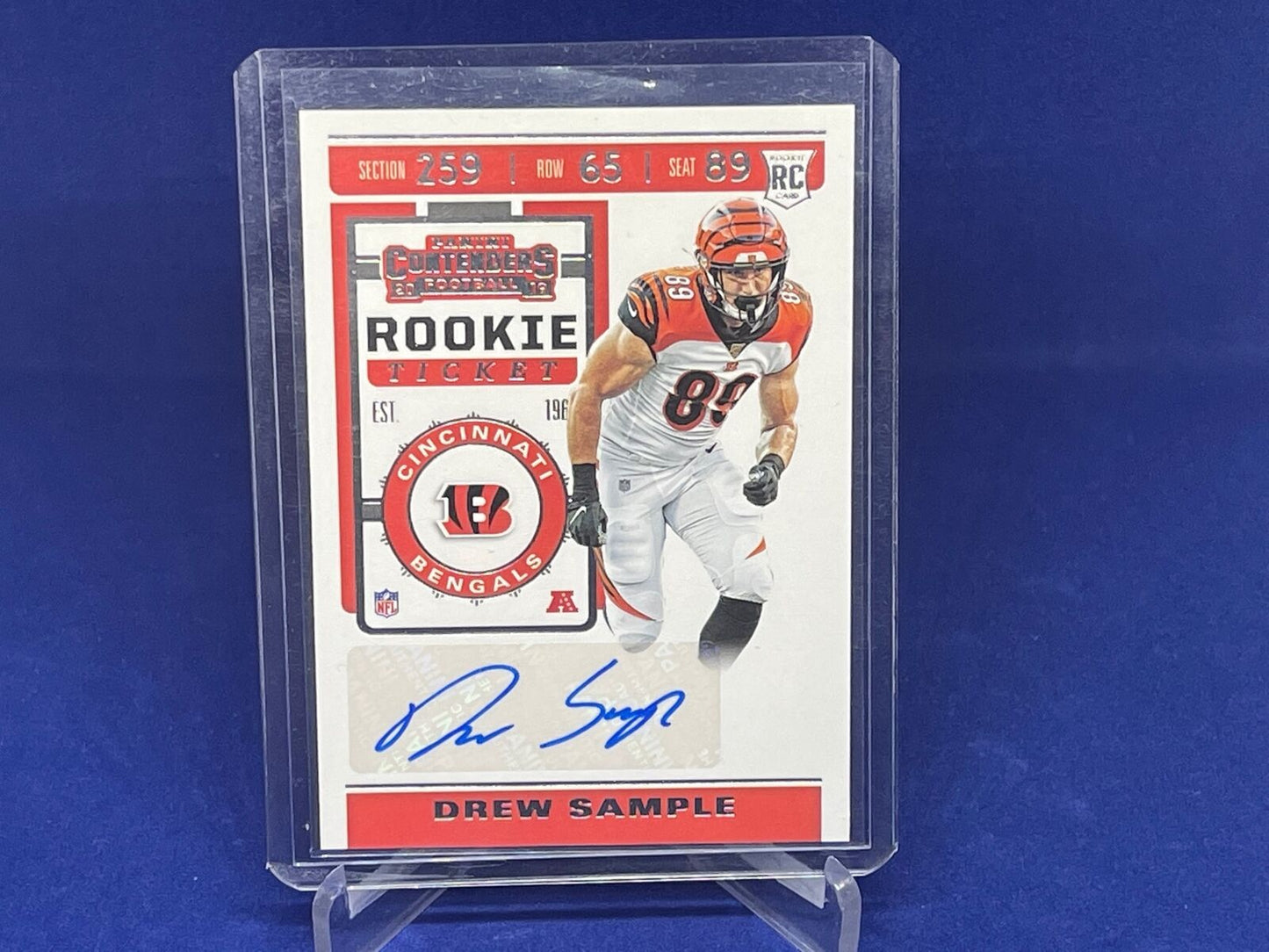 DREW SAMPLE 2019 PANINI CONTENDERS ROOKIE TICKET AUTO RC # 235