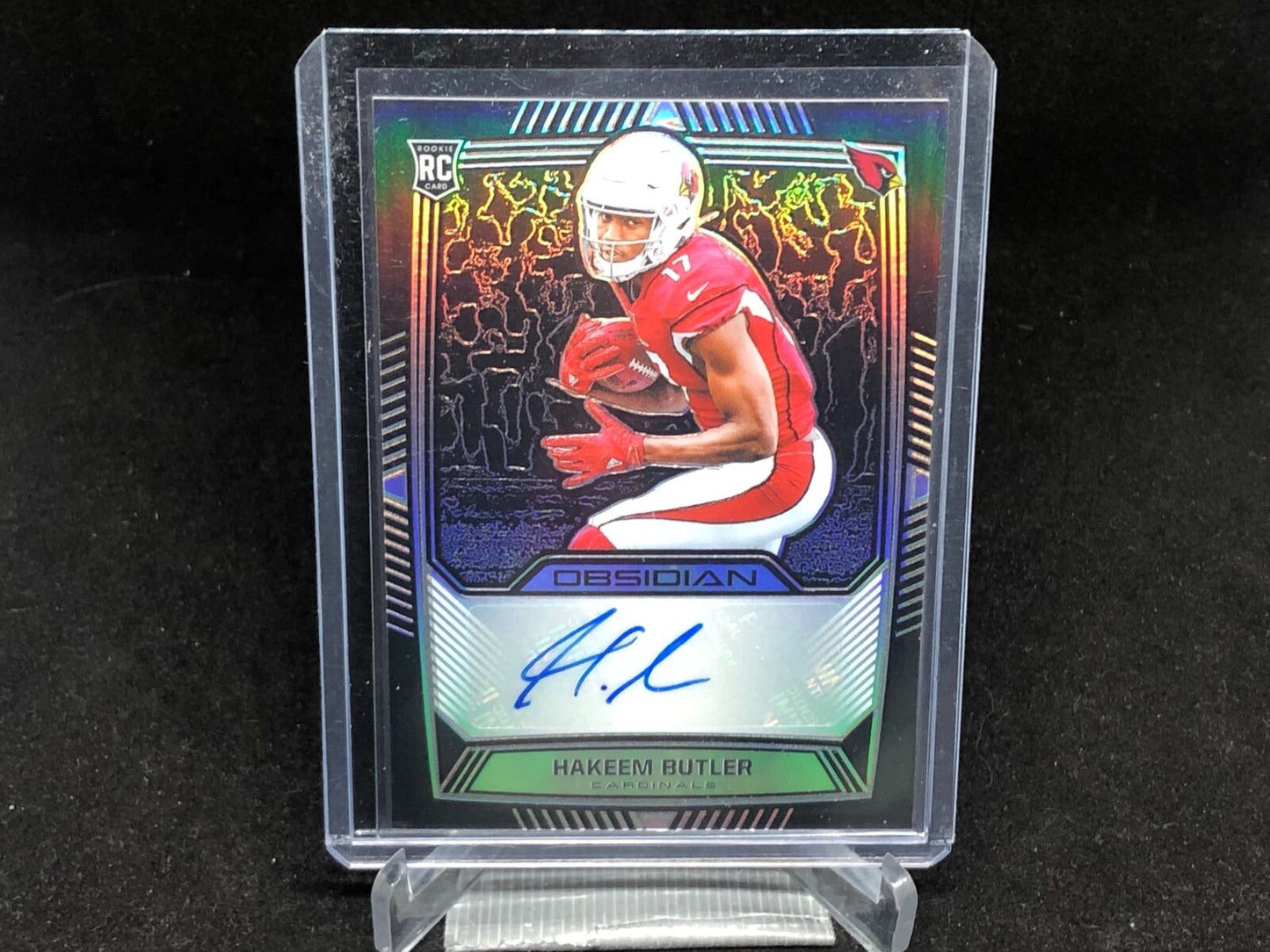 HAKEEM BUTLER 2019 PANINI OBSIDIAN AUTO RC #D 119/150