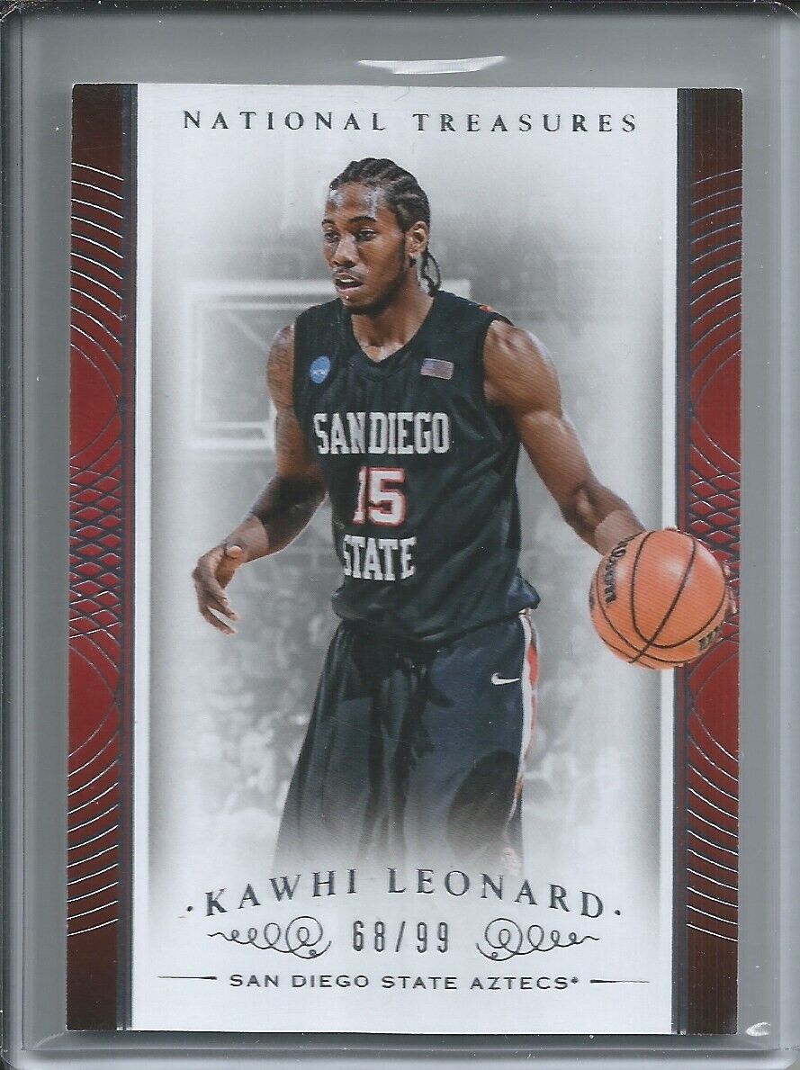 KAWHI LEONARD 2015-16 PANINI NATIONAL TREASURES #D 68/99 CLIPPERS