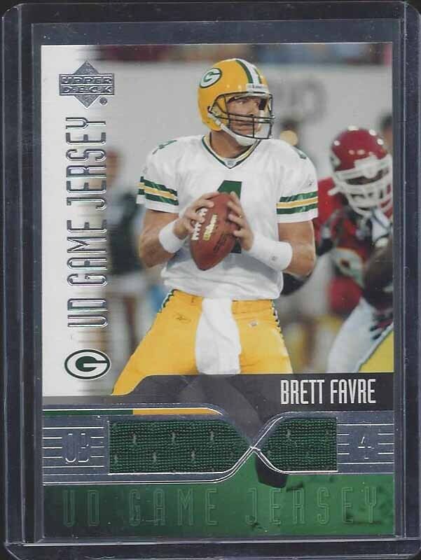 BRETT FAVRE 2004 UPPER DECK UD GAME JERSEY PACKERS GAME USED JERSEY